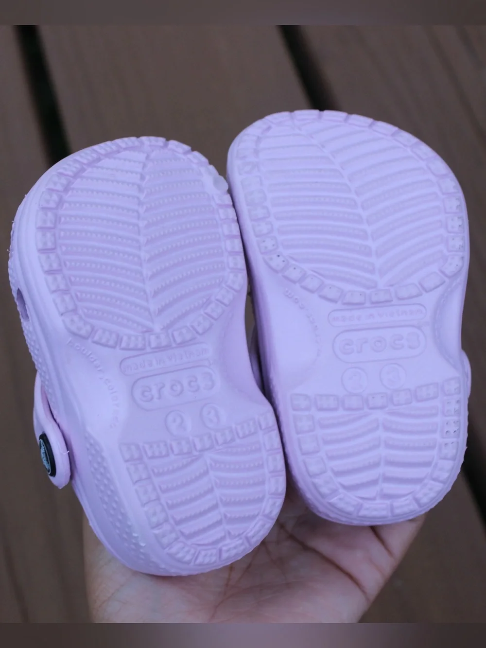 Crocs Light Purple Toddler Classic Clogs Sz 2/3